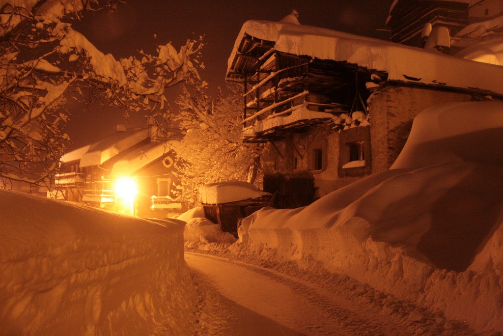 nuit sous la neige