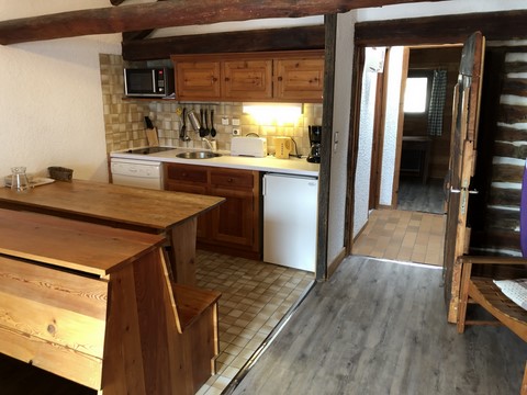 Cuisinette appartement Les Près 4 personnes